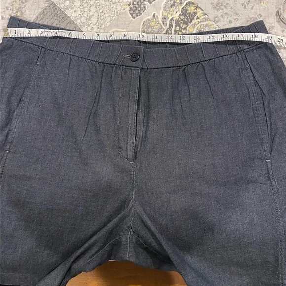 Eileen Fisher airy denim wide leg pants, size 1x - Picture 8 of 10